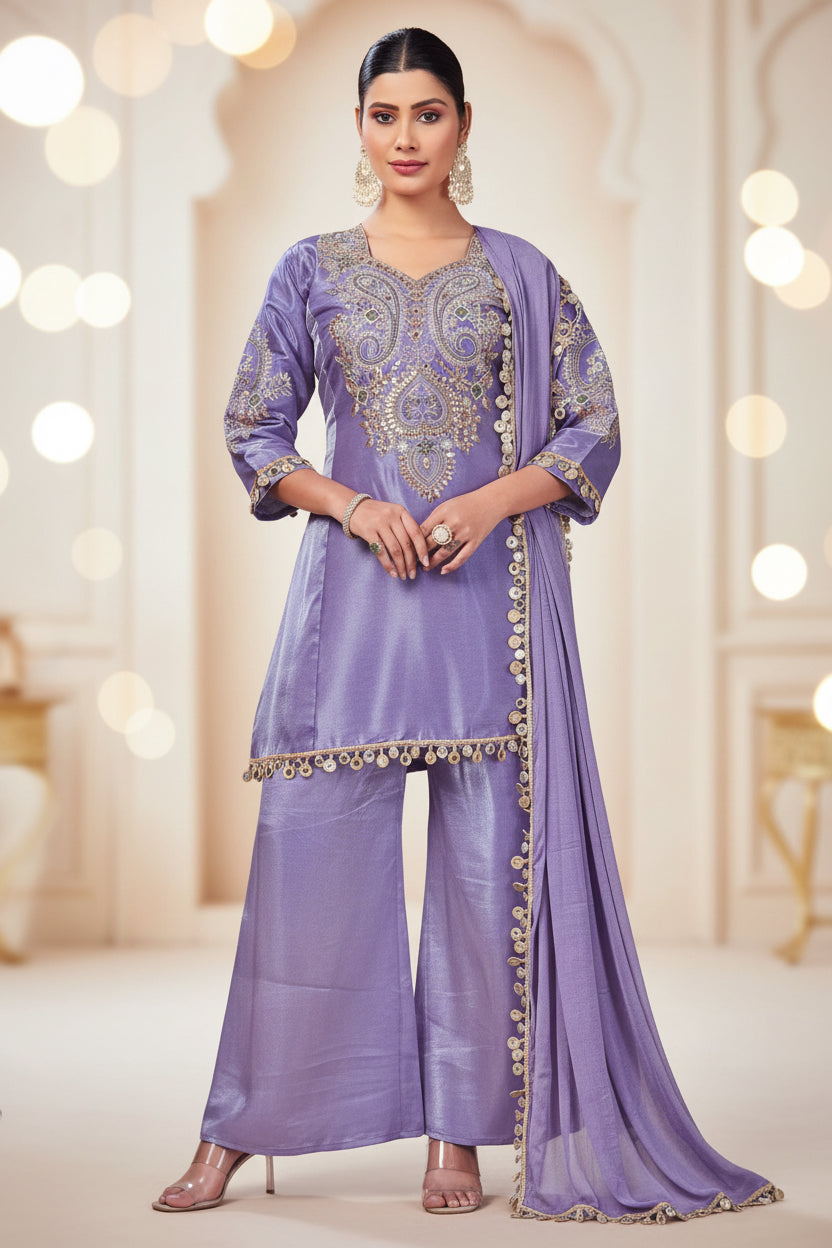 Partywear Plazo Suit C15