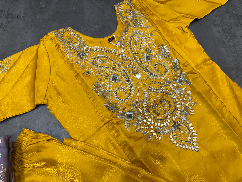 Partywear Plazo Suit C14