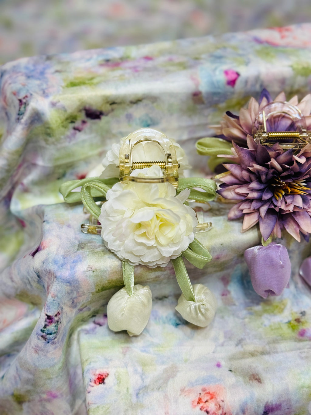Premium Floral Hair Clucther 3Pcs Combo H23